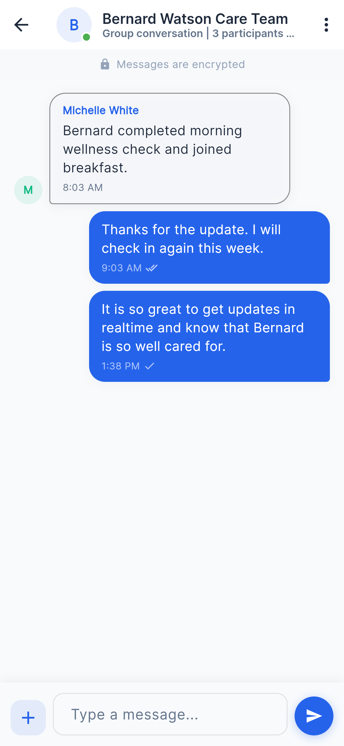 Group chat keeps the right people aligned.